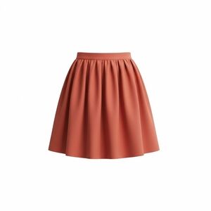 Women's Gathered A-Line Skirt Red Sz M NWT